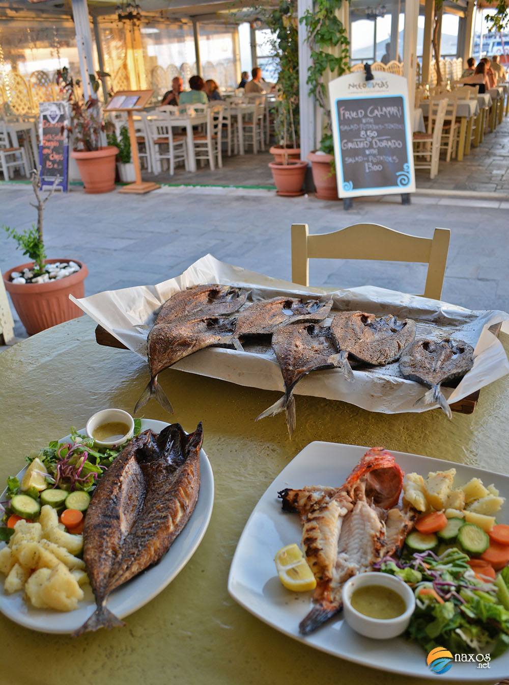 Restaurants of Naxos with excellent local cuisine