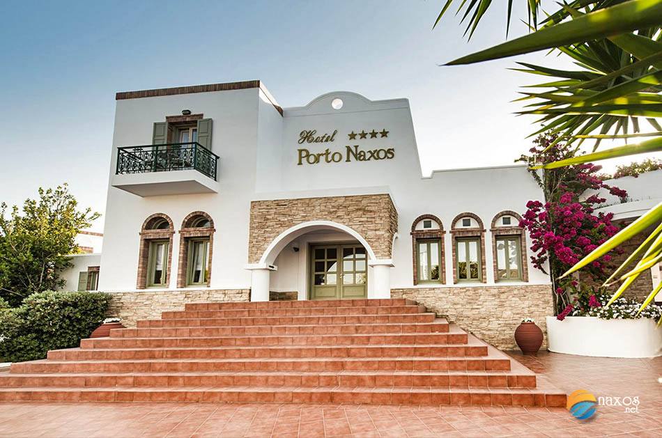 Porto Naxos Hotel, entrance