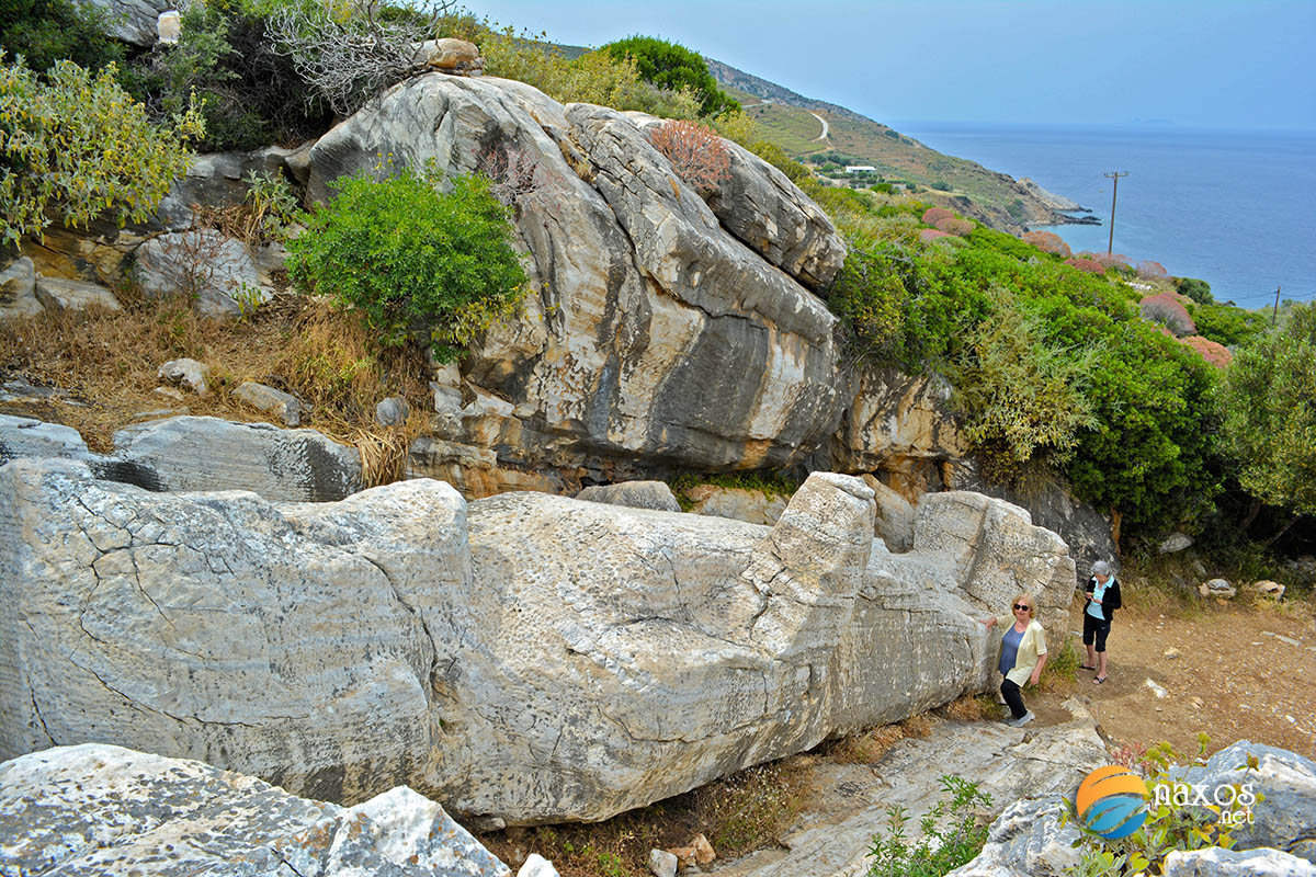 The enormous Kouros of Apollonas