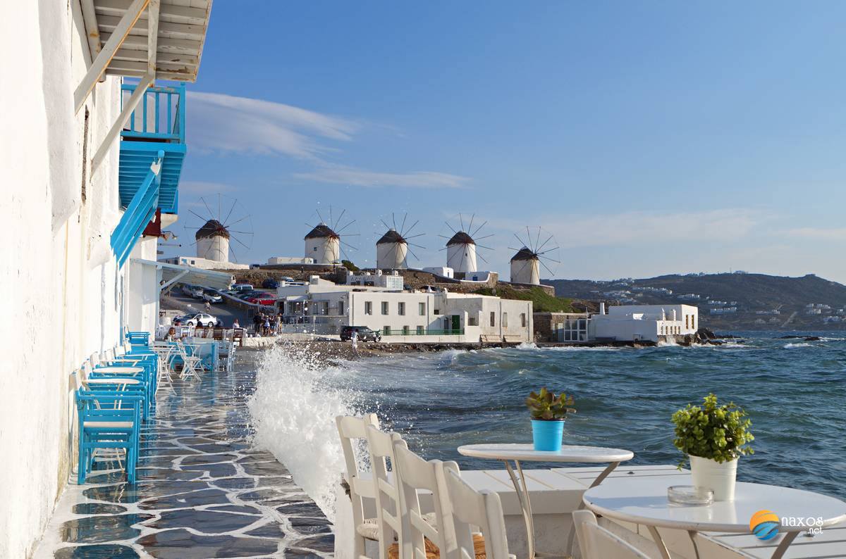 Mykonos island in Cyclades, Greece