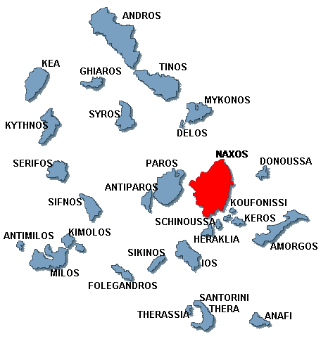 Naxos map