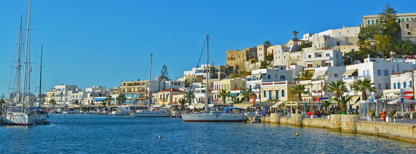 Naxos Town, port